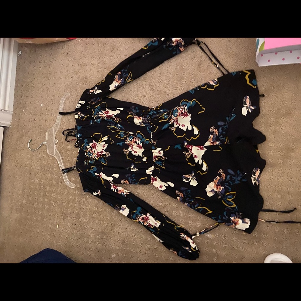 A flowered romper from Franchesca’s